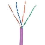 Кабель информационный Lanmaster TWT-5EUTP-NGLS кат.5е U/UTP не экранированный 4X2X24AWG PVC внутренний 305м фиолетовый, фото 1