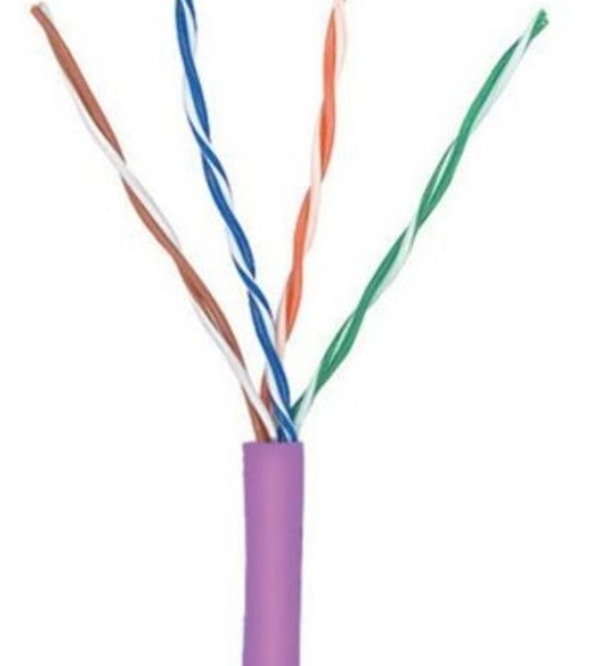 Кабель информационный Lanmaster TWT-5EUTP-NGLS кат.5е U/UTP не экранированный 4X2X24AWG PVC внутренний 305м фиолетовый