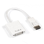 Кабель-переходник DisplayPort-DVI ExeGate EX284909RUS EX-DPM-DVIF-0.15 (20M/19F, 0,15м), фото 1