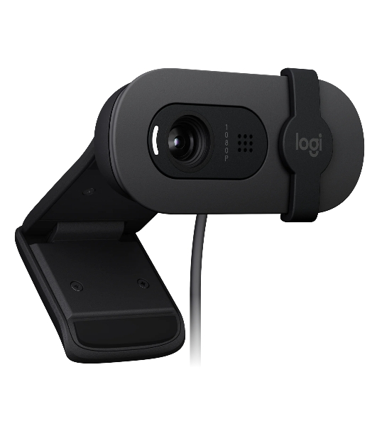 Веб-камера Logitech Webcam Brio 100, 1920x1080, GRAPHITE, защитная шторка