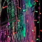 Гирлянда Neon-night 'Светодиодный Дождь' 2х2м, свечение с динамикой, прозрачный провод, 230 В, диоды RGB, 200 LED, фото4