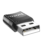 Переходник USB2.0 OTG Hoco, AM/Type-C(F), UA17, черный, коробка, фото4