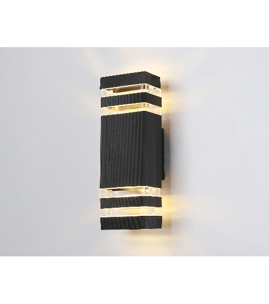Светильник Ambrella light ST2574/2 BK/CL черный/прозрачный IP54 GU10/2 max 35W 310*110*65
