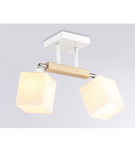 Светильник Ambrella light TR9511/2 WH/CH/FR белый/хром/белый матовый E27*2 max 40W 517*100*246