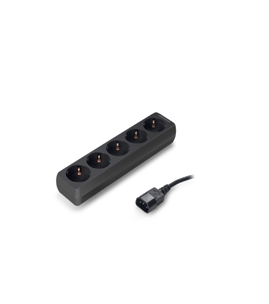Сетевой фильтр для ИБП ExeGate EX221201RUS SPU-5-1.2B (5 розеток, 1.2м, UPS вилка IEC320-C14, черный)