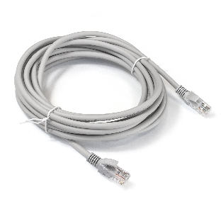 Патч-корд ExeGate EX286385RUS UTP-RJ45-RJ45-5e-5M-LSZH-GY, UTP, cat.5e, LSZH, 5м, серый