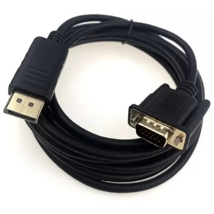 Кабель GoPower DISPLAYPORT-VGA 1.8M 00-00027497 черный