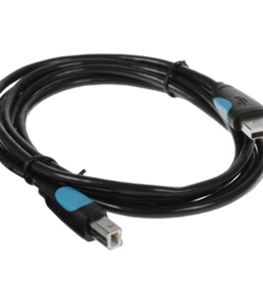 Кабель Vention USB 2.0 AM/BM - 3 м. черный VAS-A16-B300