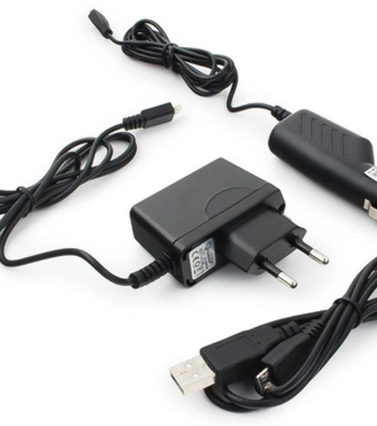 Набор зарядных устройств Gembird с Micro-USB разъемом MP3A-CAR-KIT1 110/220V-5V и 12VDC-5V черный