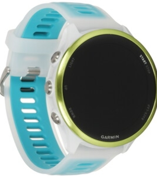 Умные часы Garmin Forerunner 970, 1.4' AMOLED, Wi-Fi, Bluetooth, NFC, 50м, белый / желтый / бирюзовый