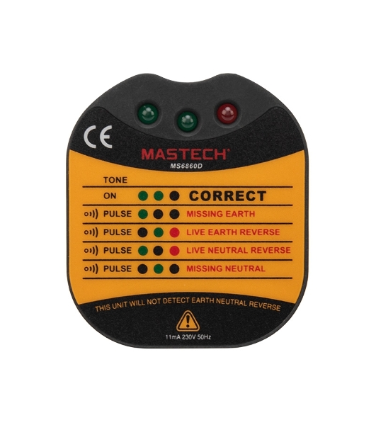 Тестер розеток MS6860D MASTECH
