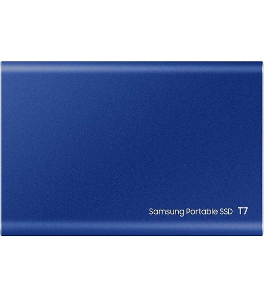 Внешний SSD Samsung T7, 2TB, USB 3.2 Gen 2 Type-C, R/W 1050/1000, синий