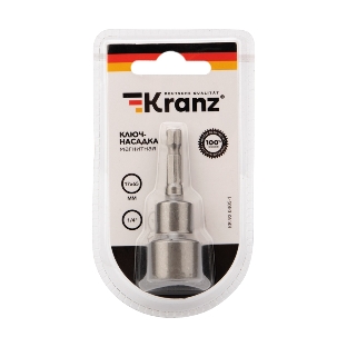 Ключ-насадка магнитная Kranz 1/4' 17х65 мм