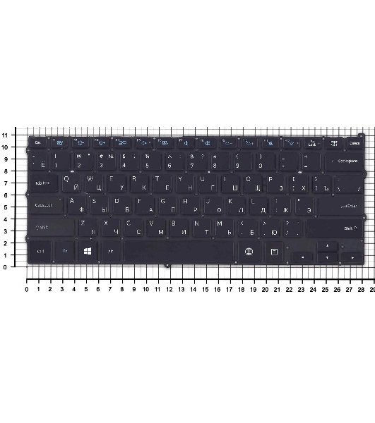 Клавиатура для ноутбука Samsung NP940X3G, черная с подсветкой