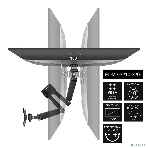 Настольное крепление ExeGate EDM2-3210-22G (кронштейн для двух мониторов 15'- 32', газовая пружина, VESA 75x75, 100x100 мм, нагрузка на один кронштейн 2-10 кг, наклон -45°/+90°, поворот-90°/+90°, вращение 360°, 2 способа крепления: сквозное и струбцина, черный), фото10