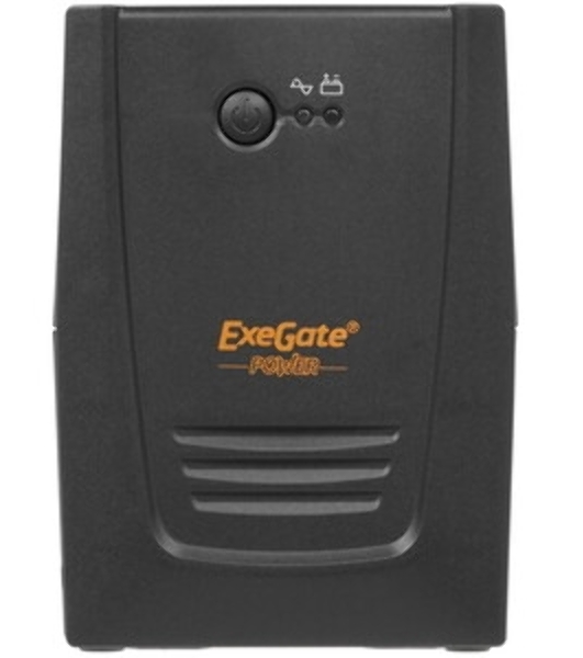 Источник бесперебойного питания ExeGate Power NB-450.LED.AVR.2SH (450VA/270W, LED, AVR, 2*Schuko, батарея 12V 4.5Ah, черный)