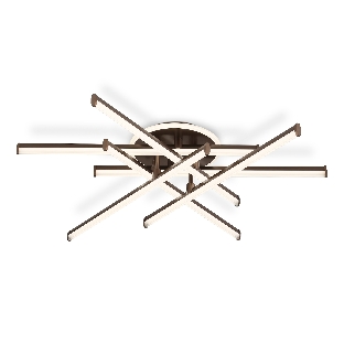 Потолочный светодиодный светильник Ambrella light FL6253 CF кофе 97W 3000K-6400K 805*760*170 (ПДУ ИК)