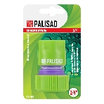 Соединитель пластмассовый быстросъемный для шланга Palisad 3/4', аквастоп, фото2