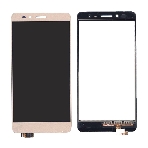 Сенсорное стекло (тачскрин) для Huawei Honor 5X/GR5, золотое, фото5