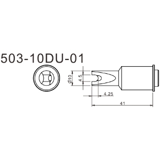 Жало для паяльника Quick 503-10DU-01