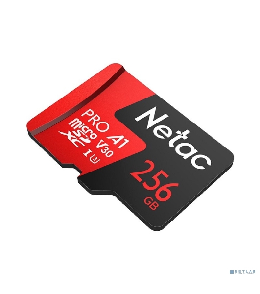 Флеш Карта MicroSD card Netac P500 Extreme Pro 256Gb, retail version w/SD adapter
