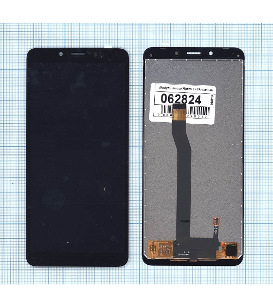 Дисплей для Xiaomi Redmi 6, Redmi 6A в сборе с тачскрином черный