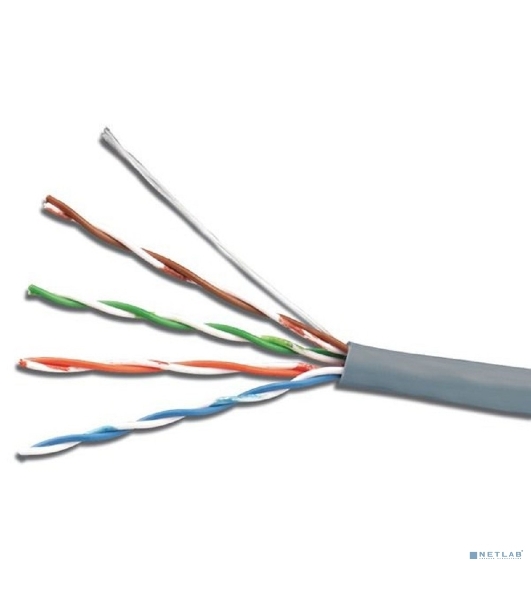 Кабель ExeGate EX289281RUS UTP4-C5e-CU-S25-IN-LSZH-GR-305 UTP 4 пары кат.5e медь, 25AWG, LSZH, бухта 305м, серый