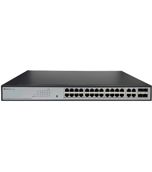 Коммутатор Origo OS2328P/360W OS2328P/360W/A1A (L2) 24x1 Гбит/с 4xКомбо(1000BASE-T/SFP) 24PoE 360W настраиваемый