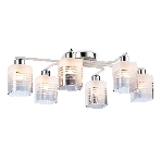 Светильник Ambrella light TR303207/6 WH/CH/SM/FR белый/хром/дымчатый/белый матовый E27*6 max 60W 710*400*200, фото7