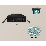 Комплект встраиваемого светильника Ambrella light XC7632023 SBK/BL черный песок/голубой MR16 GU5.3 (C7632, N7194), фото 1