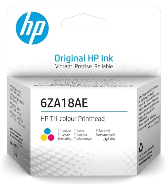 Печатающая головка HP 6ZA18AE многоцветный для HP InkTank 100/300/400 SmartTank 300/400/500/600 SmartTankPlus 550/570/650