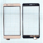 Сенсорное стекло (тачскрин) для Huawei Honor 5X/GR5, золотое, фото3