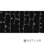 Новогодние светоукрашения Neon-night гирлянда Айсикл (бахрома) светодиодный, 1,8 х 0,5 м., белый провод, 220В, диоды синие, фото6