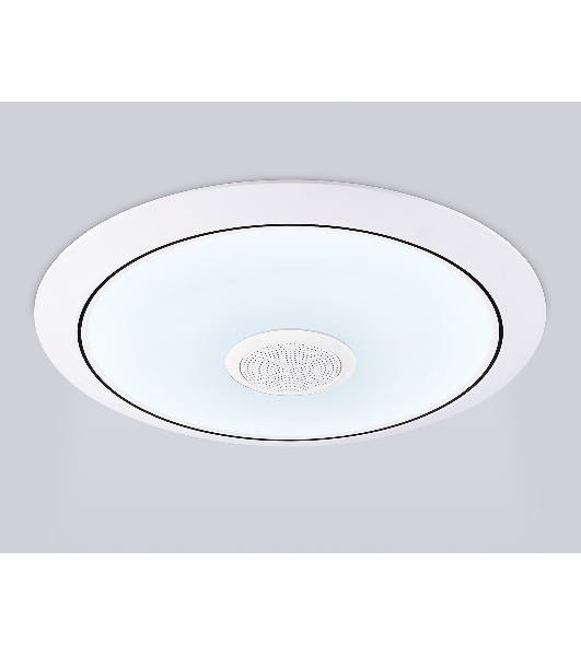 Музыкальный светодиодный светильник Ambrella light FZ710 WH белый IP20 40W 3000-6500K+RGB Music 370*56 (ПДУ ИК)