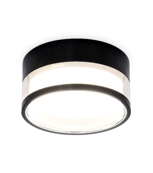 Светильник Ambrella light TN5506 SBK/CL черный песок/прозрачный GX53 D85*43