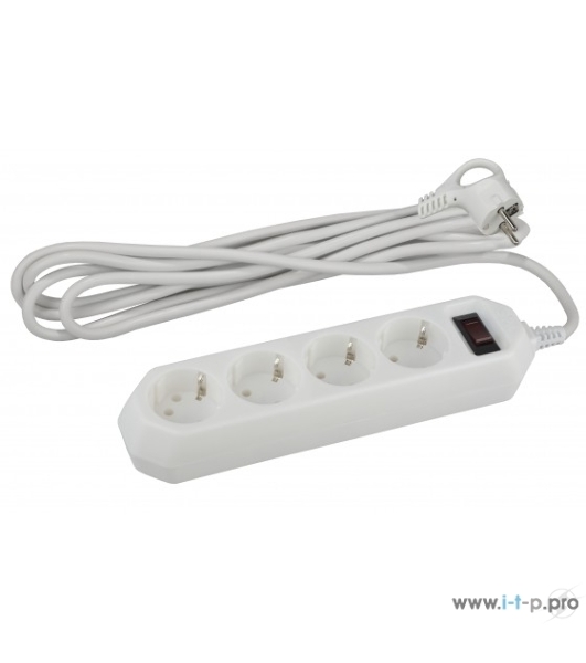 Сетевой фильтр ЭРА USF-M-4es-1.5m-W, 1.5м, белый б0019741