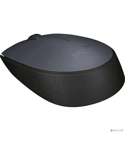 Мышь беспроводная Logitech M170 черный/темно-серый, 1000 dpi, радиоканал, USB, кнопки - 3