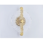 Настенный светодиодный светильник Ambrella light LH31143 BS/CL латунь/прозрачный 13W 3000K 280*70*350, фото5