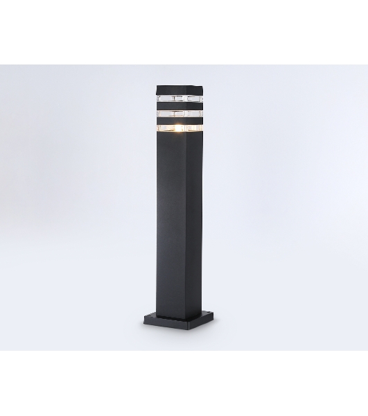 Светильник Ambrella light ST2582 BK/CL черный/прозрачный IP54 E27 max 40W 90*90*630