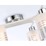 Светильник Ambrella light TR303207/6 WH/CH/SM/FR белый/хром/дымчатый/белый матовый E27*6 max 60W 710*400*200, фото5