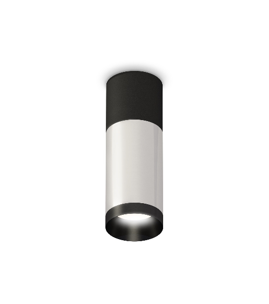 Светильник Ambrella Light XS6324060 SSL/SBK/PBK серебро песок/черный песок/черный полированный MR16 GU5.3