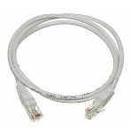 Патч-корд LANMASTER UTP TWT-45-45-2.0/6-GY вилка RJ-45-вилка RJ-45 Cat.6 2м серый ПВХ, фото 1