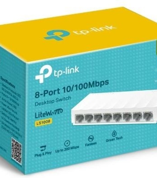 Коммутатор TP-Link LS1008 8x100Mb неуправляемый