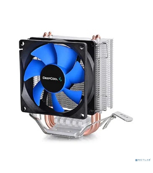 Кулер для процессора DEEPCOOL ICE EDGE MINI FS V2.0 синий, 80 мм, алюминий/медь, 2200 об/мин, 24.7 дБ, 3 pin, 100 Вт, 112 мм