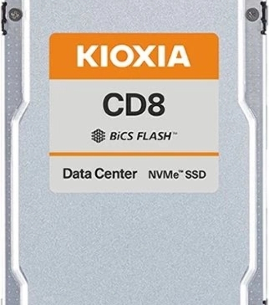 Накопитель SSD Kioxia CD8-R, 7680Gb, 2.5', U.3, PCIe 4.0 x4, R/W 7100/6000