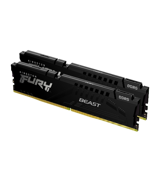 Оперативная память Kingston Fury Beast, DDR5, 64Gb (2x32 GB), 5600 MHz, CL36, радиатор, черный