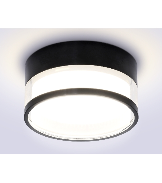 Светильник Ambrella light TN5506 SBK/CL черный песок/прозрачный GX53 D85*43
