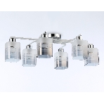 Светильник Ambrella light TR303207/6 WH/CH/SM/FR белый/хром/дымчатый/белый матовый E27*6 max 60W 710*400*200, фото4