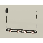 Светильник Ambrella light XB9164103/4 SBK/PPG черный песок/золото розовое полированное GX53 (C9164, N8126), фото3