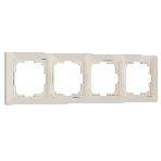 Рамка на 4 поста WERKEL (слоновая кость, basic) W0042003, фото8